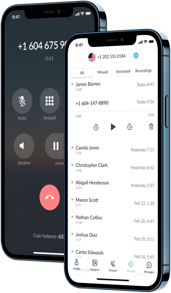 RECORD AND PLAYBACK YOUR CALLS<hr>RECORD AND PLAYBACK YOUR VOICEMAILS